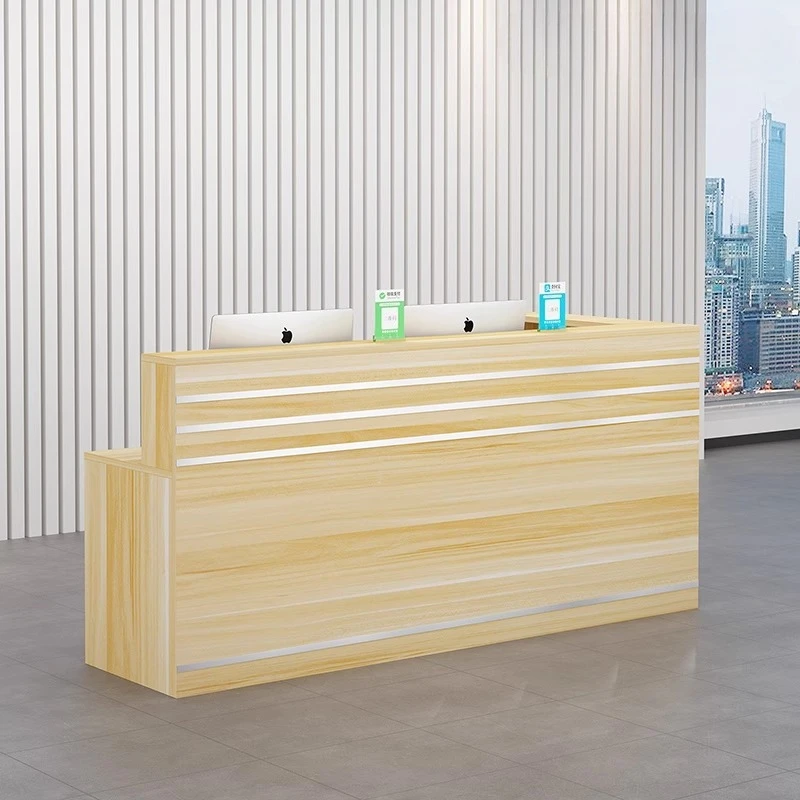

Wood Modern Reception Desks Shop Beauty Hotel Restaurant Luxury Bar Reception Desks Company Comptoire Accueil Trendy Furniture