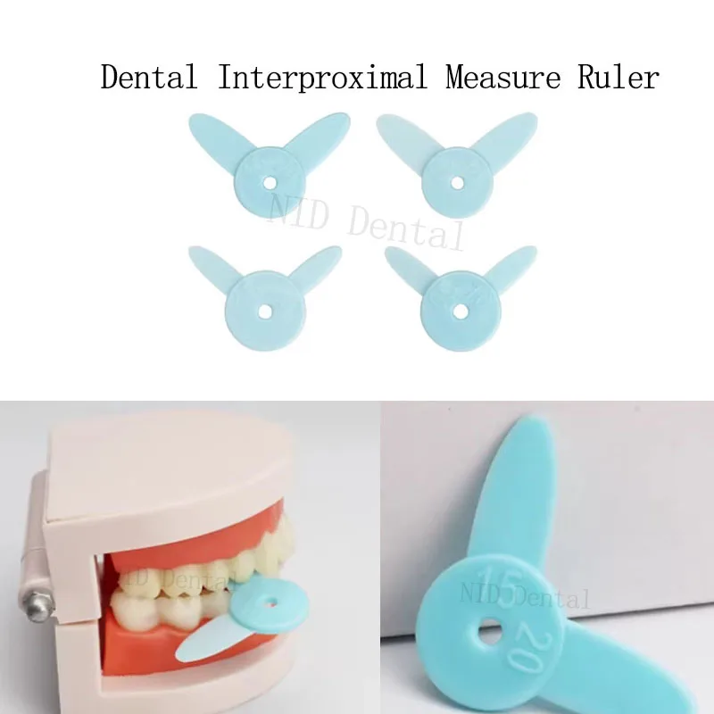 

﻿ 4pcs Dental Space Measuring Ruler Porcelain Dental Space Occlusion Measuring Ruler Dental Materials Preparation Dentist Tools