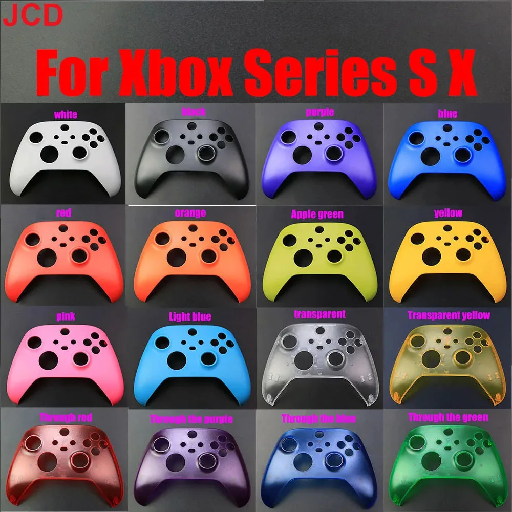 16 สีคุณภาพสูงด้านหน้าสําหรับ Xbox Series X S เปลี่ยนพลาสติกฝาครอบสําหรับ Xbox Series X S Game Controller