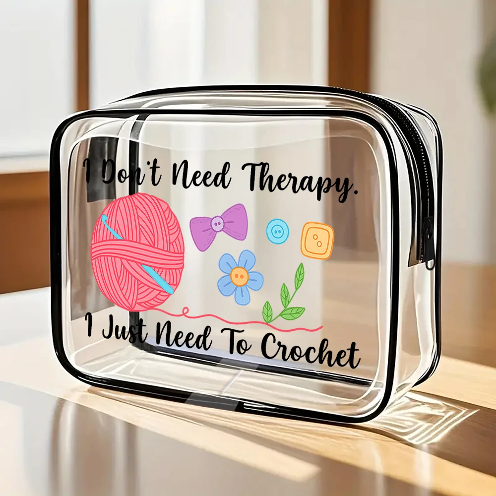 I Don't Need Relax I Just Need to Crochet Design, with Yarn & Hook Motifs, Durable Gift for Crochet Enthusiasts
