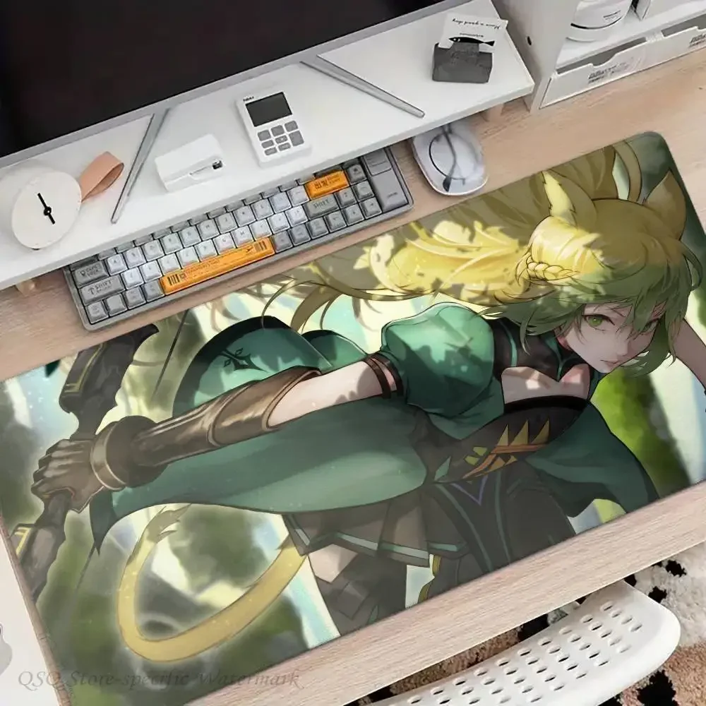 Atalanta Anime Fate Mousepad Non-slip Suitable For Office Computers Laptops E-sports Game Desk Mats XXL Keyboard