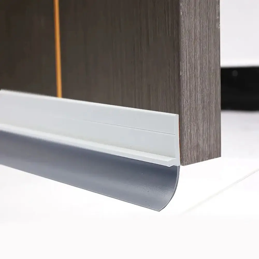 New PVC Door Seal Strip Flexible Soundproof Door Draft Stopper Anti Collision Self Adhesive Weatherstrip Door