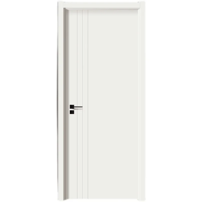 

White paint-free carbon crystal interior door room solid wood composite bedroom door set ecological door wooden