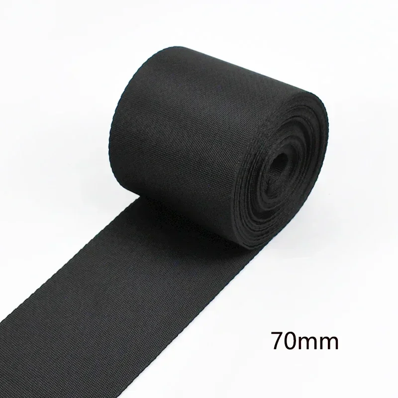 5M 10-100mm Schwarz Nylon Gurtband Rucksack Gurt Haustier Kragen Sicherheitsgurt Band Band DIY Tasche Kleidung Nähen Zubehör