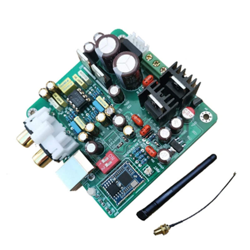 

Receiver Board Kit Nvarcher AK4493 Decoding QCC5125 Lossless Bluetooth LDAC APTX HD Receiver RCA Output With Antenna