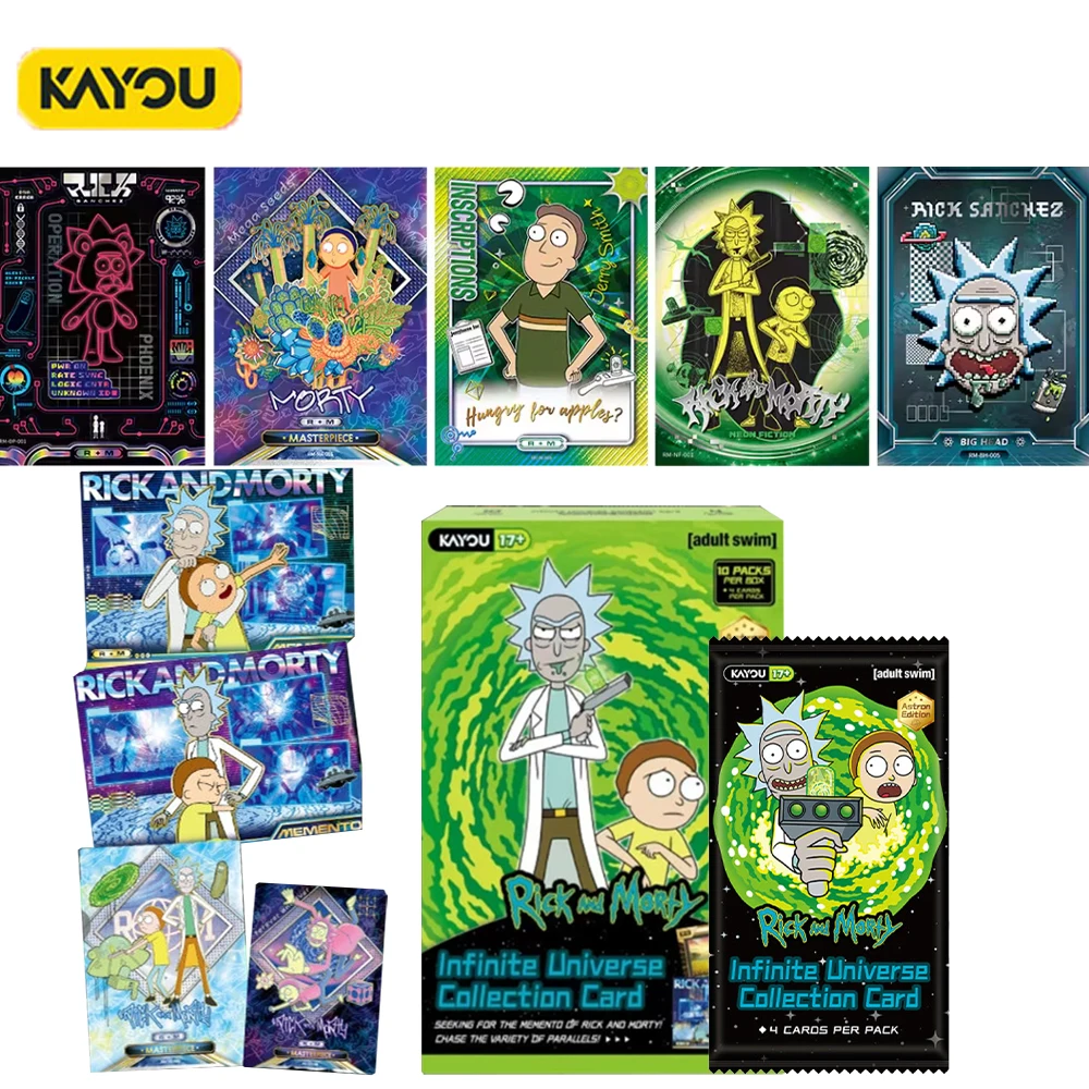 

Official KAYOU Rick and Morty Infinite Universe Series Collectible Cards Anime Themed Rare Foil Trading Cards Gift for Anime