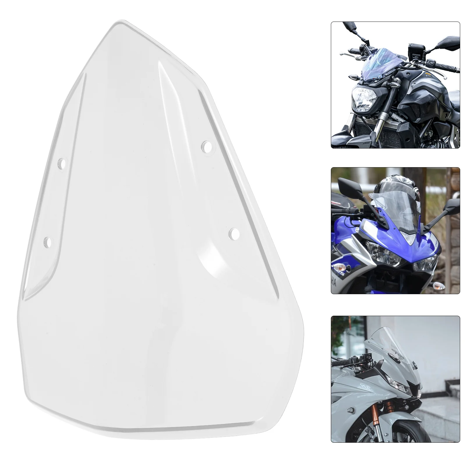 

Motorcycle Windshield Windshields Small Accessories White Screen Windscreen Clear Parts and