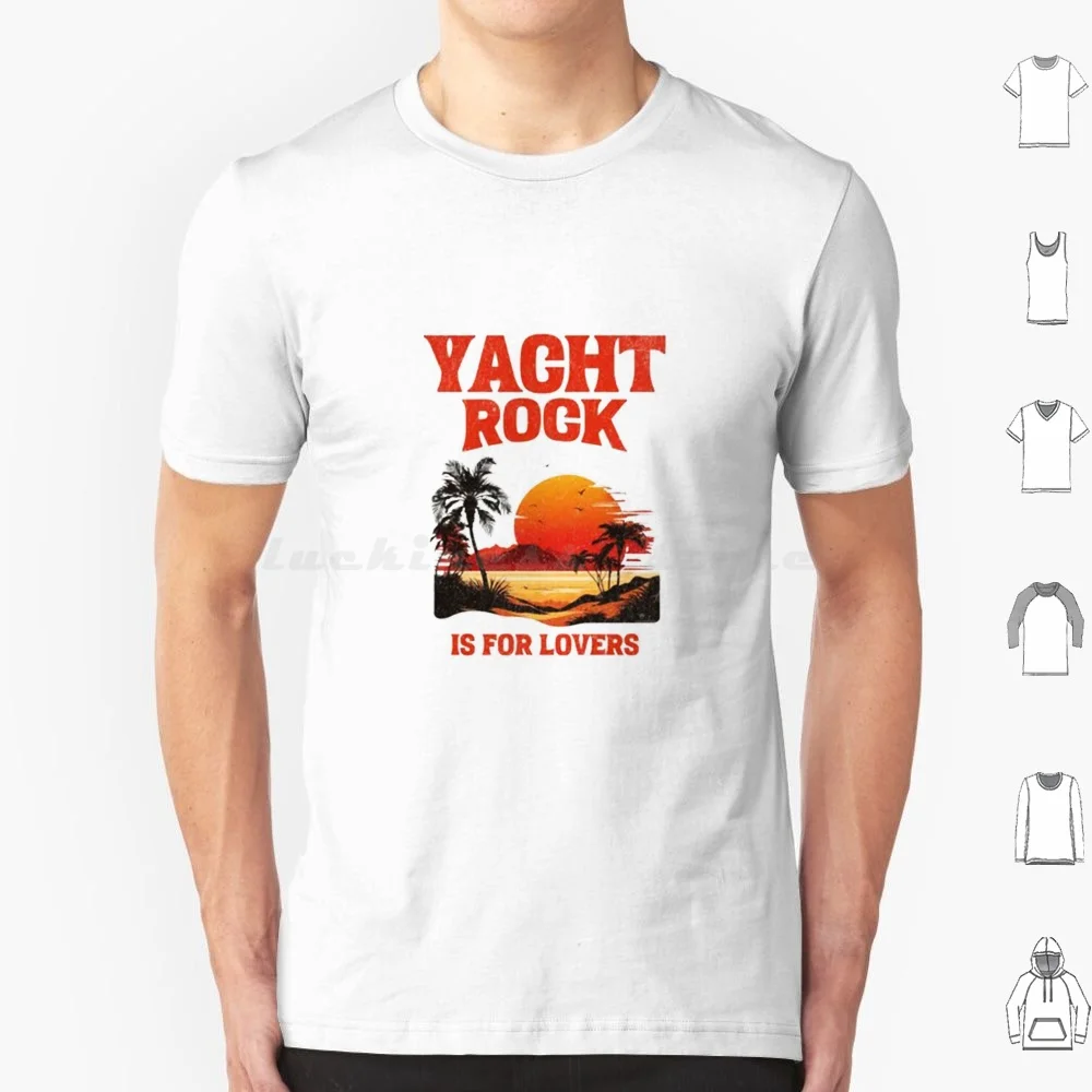 Yacht Rock T Shirt 6xl Cotton Cool Tee Yacht Folk Boat Sunset
