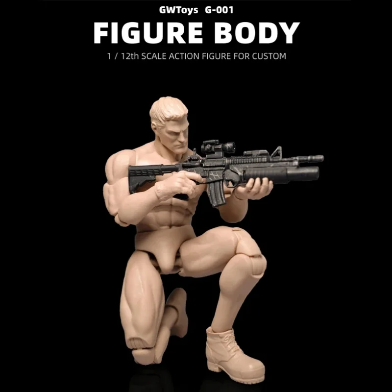 

Figure Body G001 Original Collectible Action PVC Figurine Muscle Human Model Toy Soldier With Replaceable Accessories Boy Gift