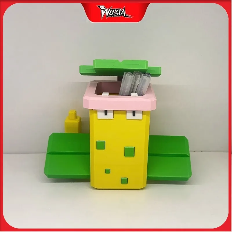 

10cm Pokemon Pen Holder Student Office Stationery Storage Anime Figure Model Desktop Decoration Collection Birthday Gift Toy Kid