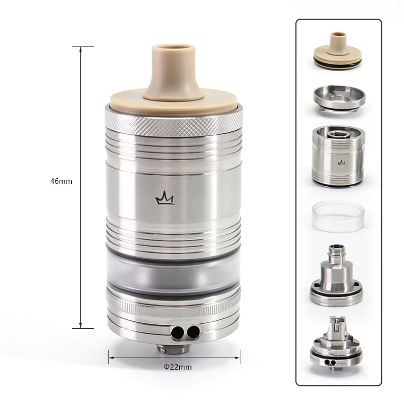 SXK Monarchy OST Old School R MTL RTA 4.5 22 316 PEEK PCTG 6 MTL atomizer tank for coils & atomizers - gallery image 2