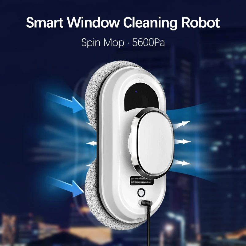 ZCWA Window Robot Vacuum Cleaner  Smart Cleaning Robot Window Cleaner Ultra Thin Electric Glass Remote Control