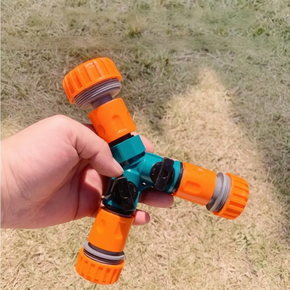 Garden Hose Y Splitter Switchable Water Valve Quick Connect Plumbing Adapter Two Way Irrigation Flow Control Pipe Fitting