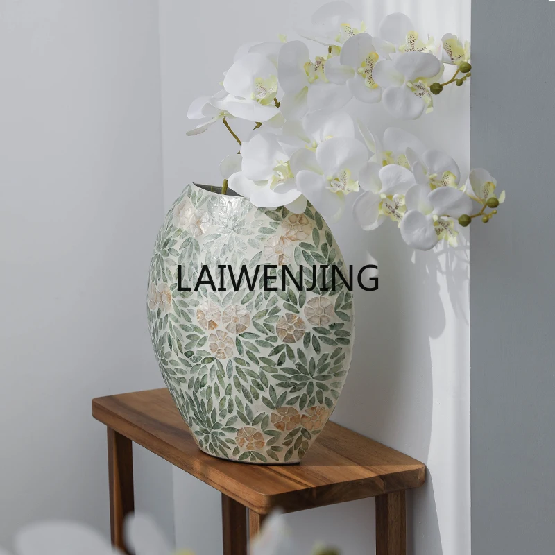 

SGF premium shell vase tulip simulation flower arrangement decorative ornament