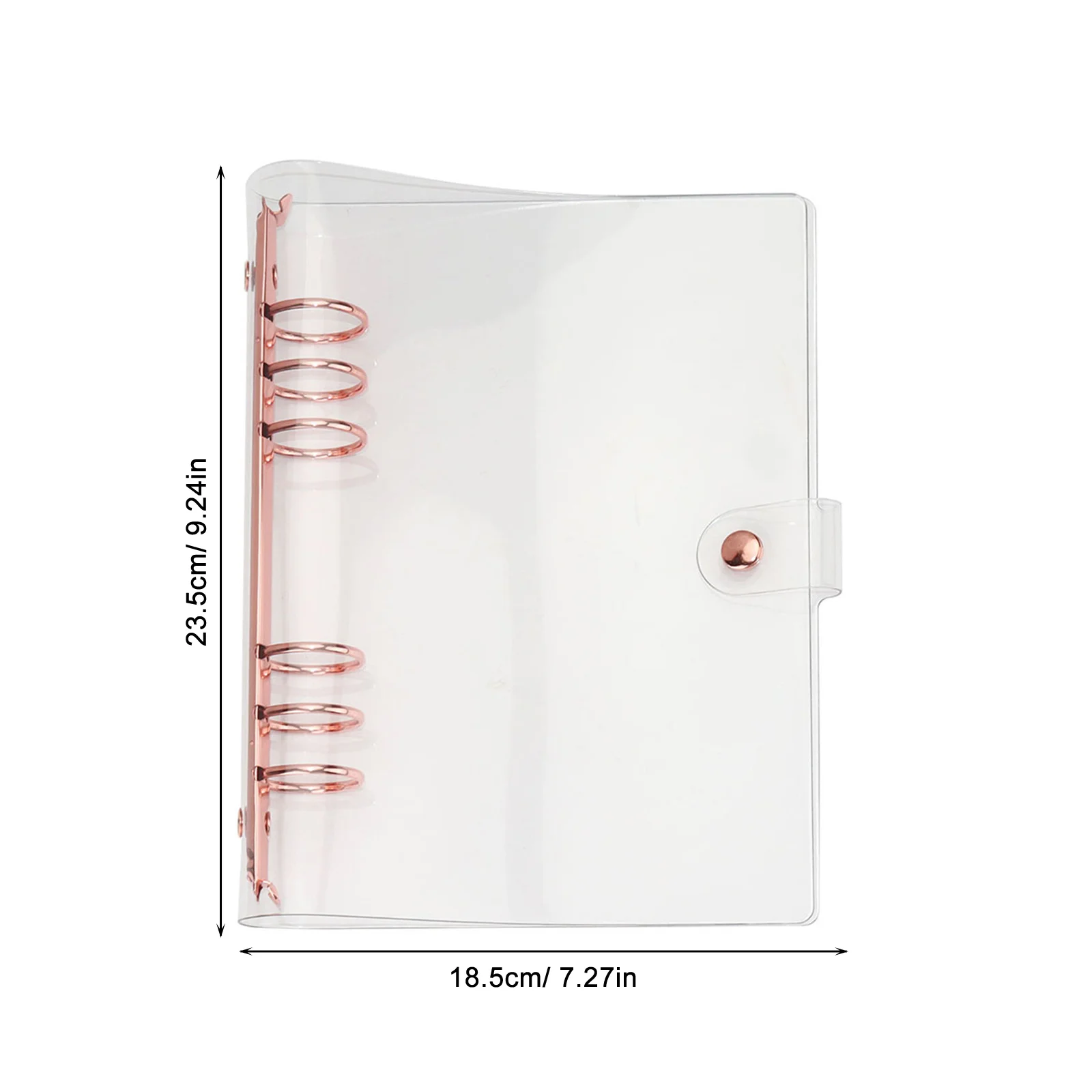 Portable A5 Binder Transparent PVC Cover for Loose Leaf Notebook Scrapbook Organizer Stylish and 2025 Edition