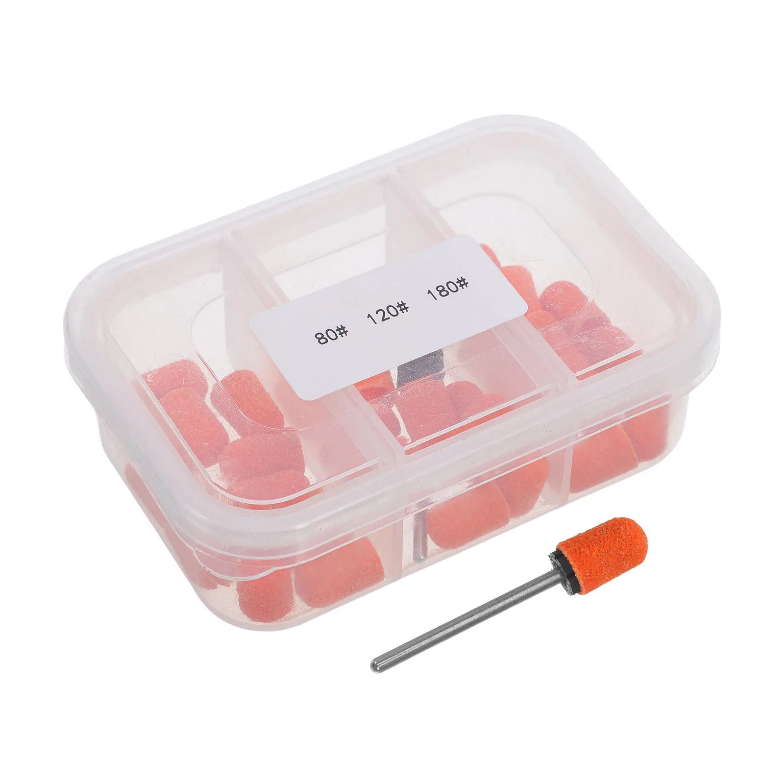 30 ensembles de capuchons de ponçage pour ongles de 7Mm, ponceuse à pieds à base de tissu, outil de meulage à grain fin, dissolvant de callosités pour les pieds, ongles professionnels