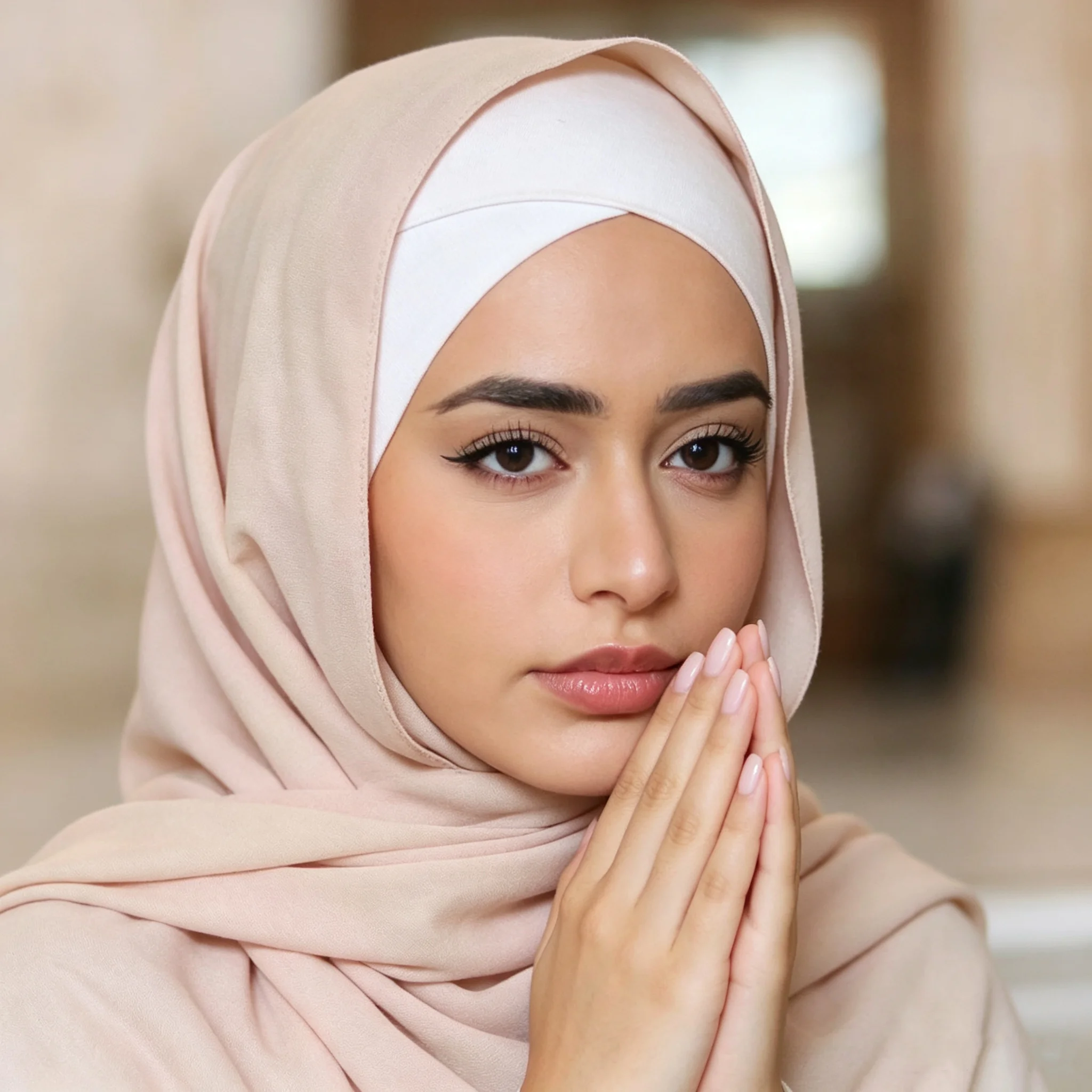 Solid Color Crossed Forehead Women Muslim Hijab Caps Wrap Head Soft Elastic Turban Bonnet Islamic Clothing Accessories