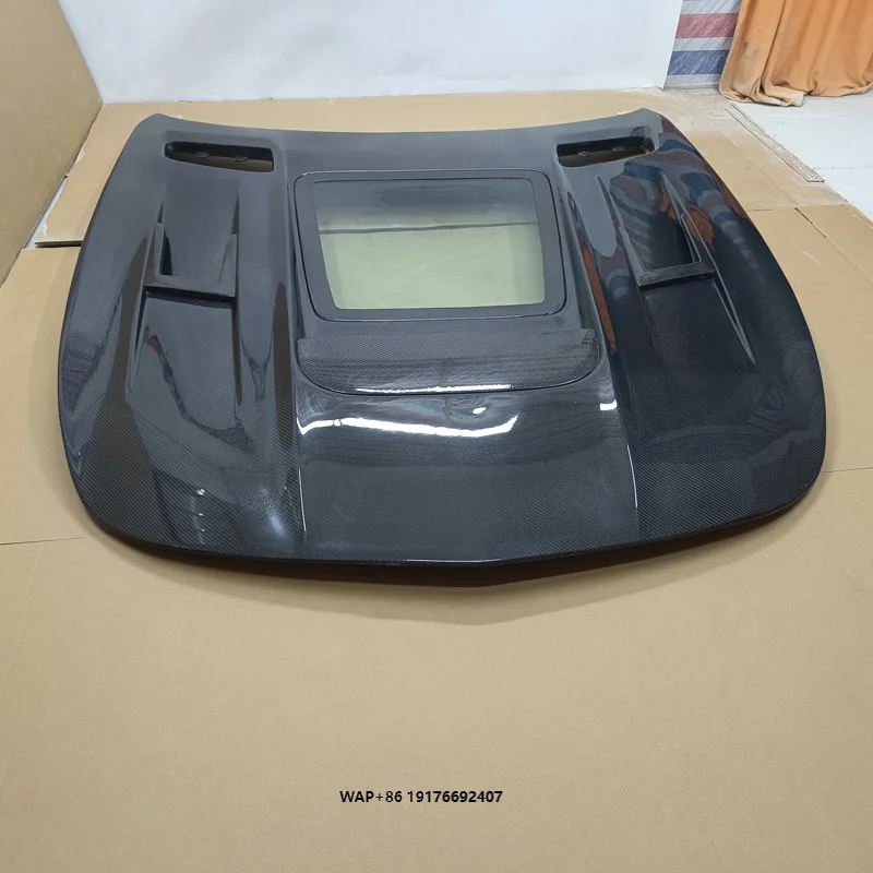 GTR GTS GT Carbon Fiber Transparent Hood