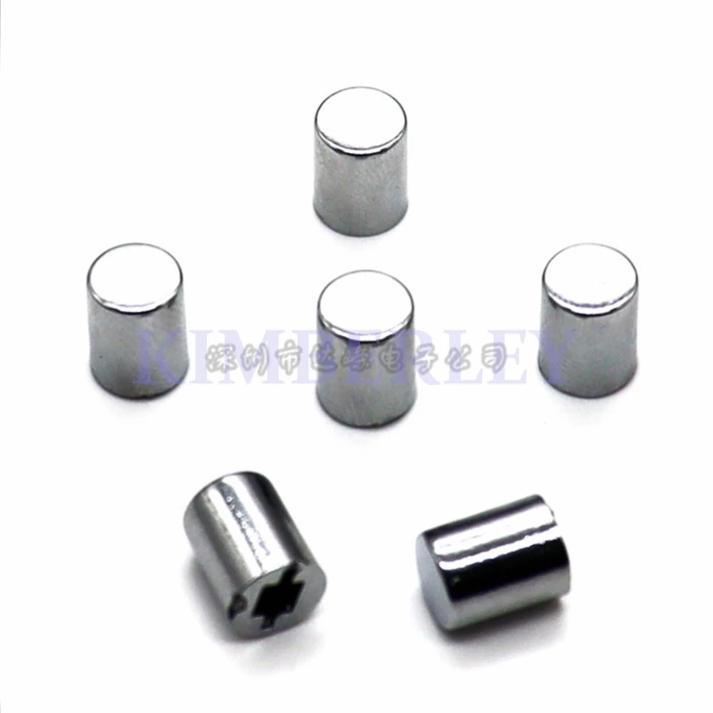 10 Piece 8×10MM Silver Plastic Electroplated Button Cap Tact Switch Cap Power Panel Button Cap Square Hole 3.2MM