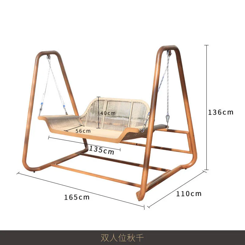 Haushalt Balkon Rattan Stuhl Freizeit Doppel Wiege Hängematte Wiege Wiege