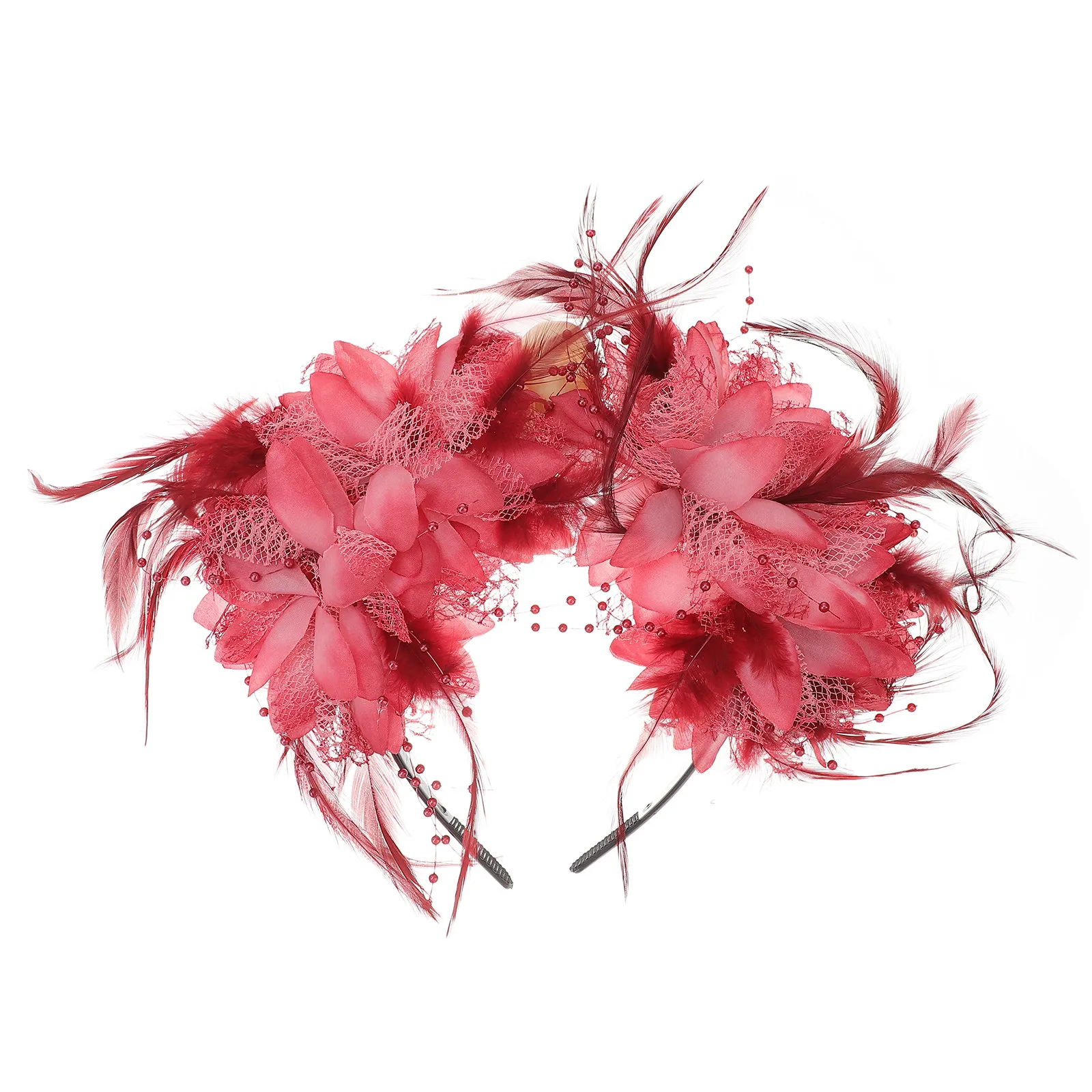 Skull Simulation Flower Hairband Halloween Themed Fashion Hair Hoop for Birthday Photos Daily Life Party Performance
