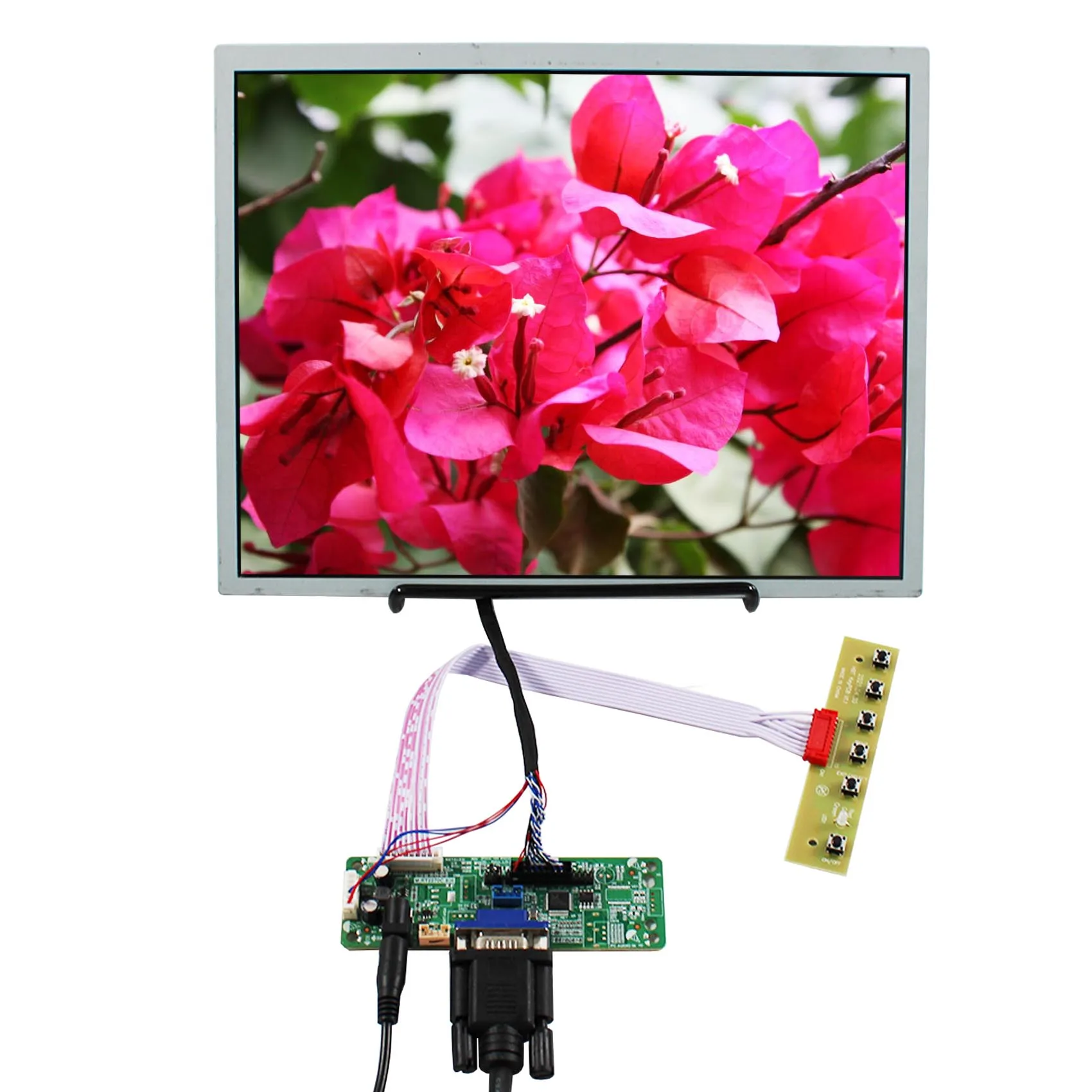 

VGA LCD Controller Board with 12.1" LQ121S1LG75 4:3 800X600 LED Backlight TFT-LCD Screen used for Industrial Screen，Game Machine