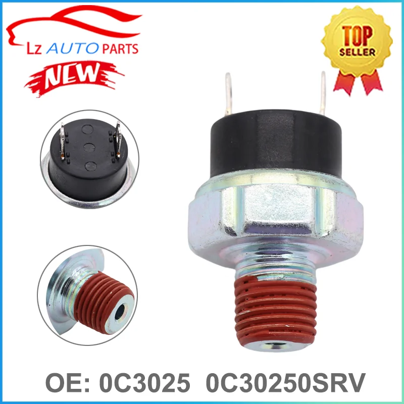 Low Oil Pressure Switch 0L2917C 0C3025 0C30250SRV for Generac Replaced 0G6820 10 PSI 1/4-18 NPT NC