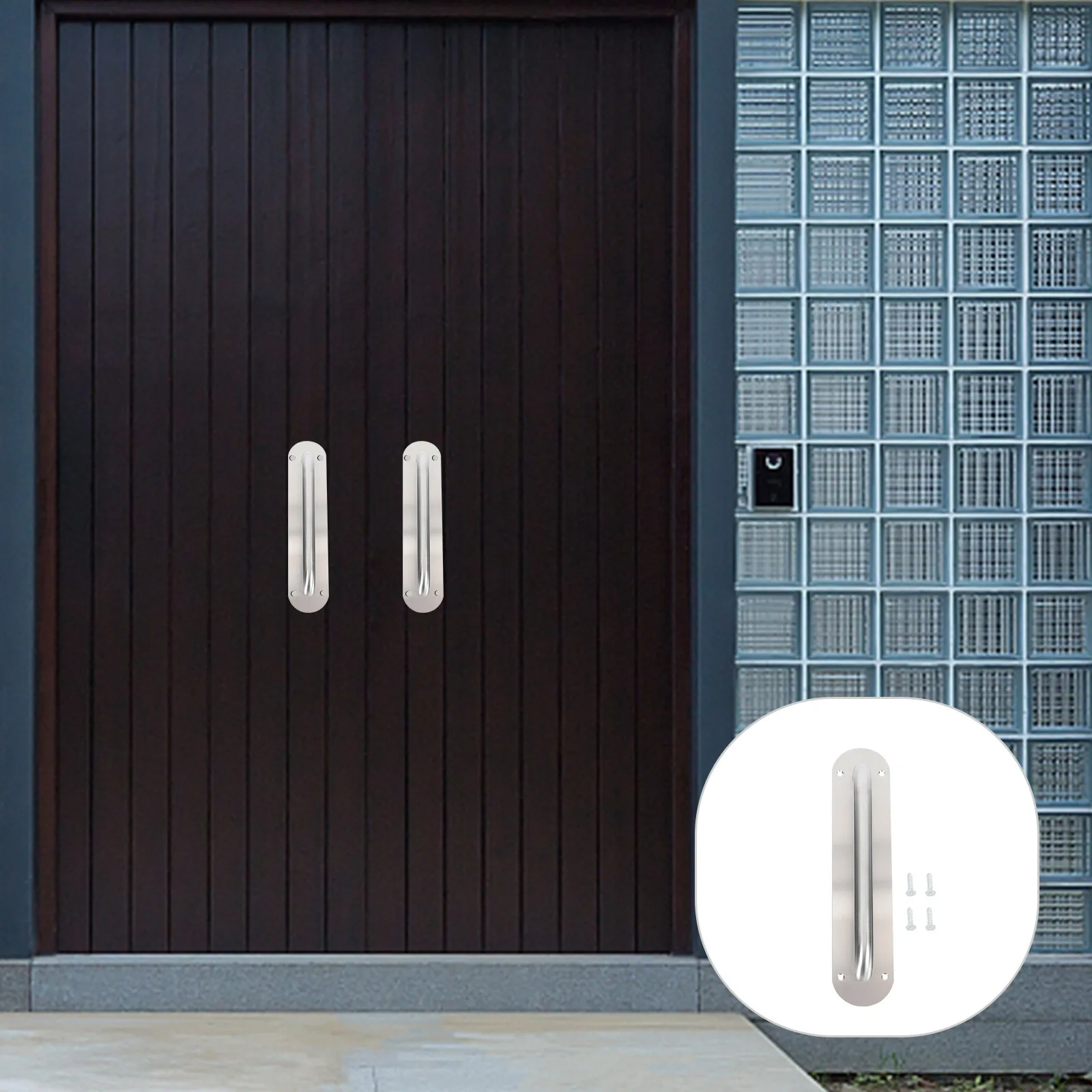

Push-pull Handle Barn Door Entrance Handles Stainless Steel Gate Accessories Metal