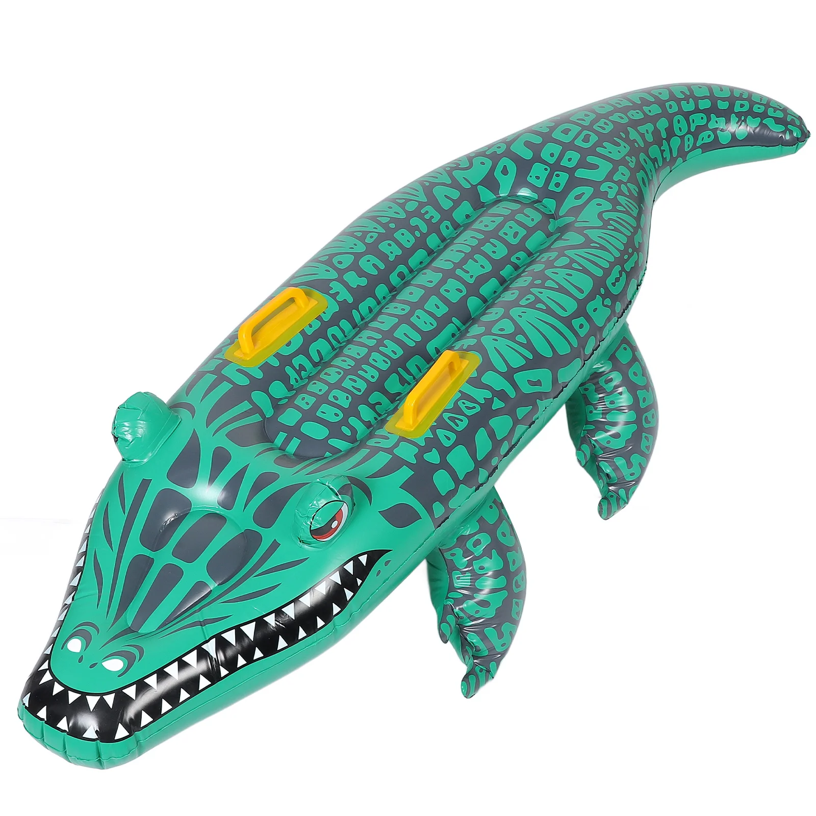 Casual Inflatable Crocodile Surfboard Toy Pool Floats Pvc Alligator Shaped Floating Mat