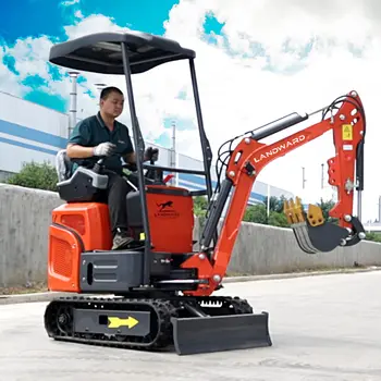 歐洲 XT12 Pro 1200kg 挖土機 LANDWARD 農業液壓履帶式挖土機 久保田 EPA 引擎 1.2 噸小型挖土機 可客製化 8 最佳銷售 農業拖拉機 - №7