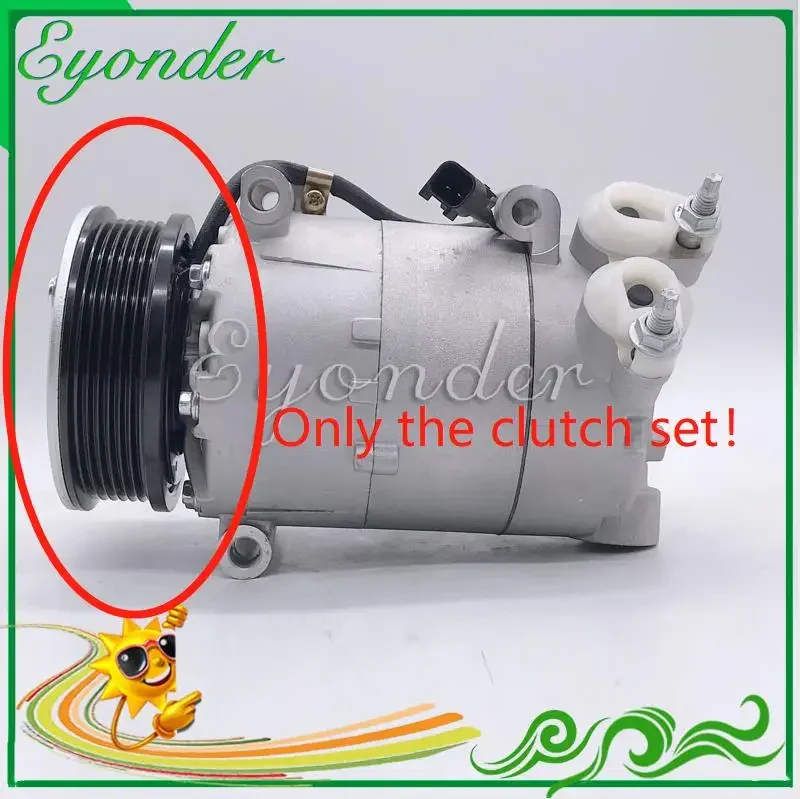 A/c a/c compressor embreagem polia para land rover range rover discovery sport evoque 2.2l diesel lr027788 lr041117 lr051045