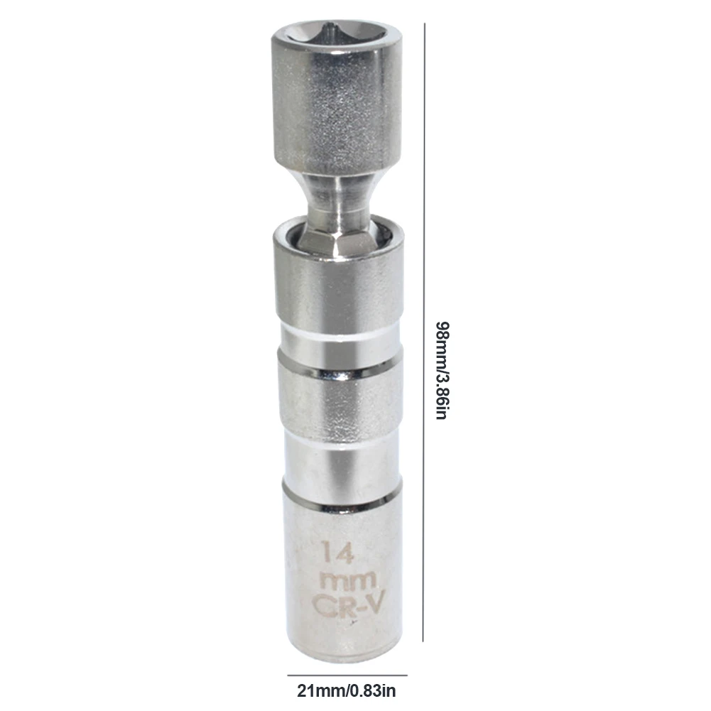 磁気フレキシブルソケット付きユニバーサルジョイント,スパークプラグ,12ポイントドライブ,14mm, 16mm, 3インチ,8インチ