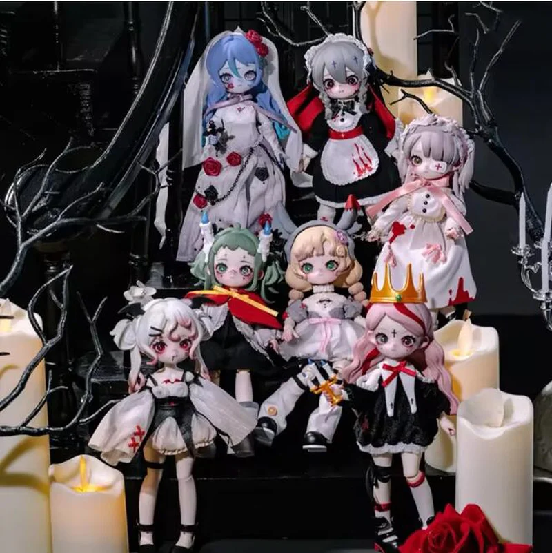Новый Nyssa Nyssa Bizarre Nightmare Bjd Series Blind Box Фигурка 12-точечная кукла Mystery Box Орнамент Модная игрушка в подарок на складе