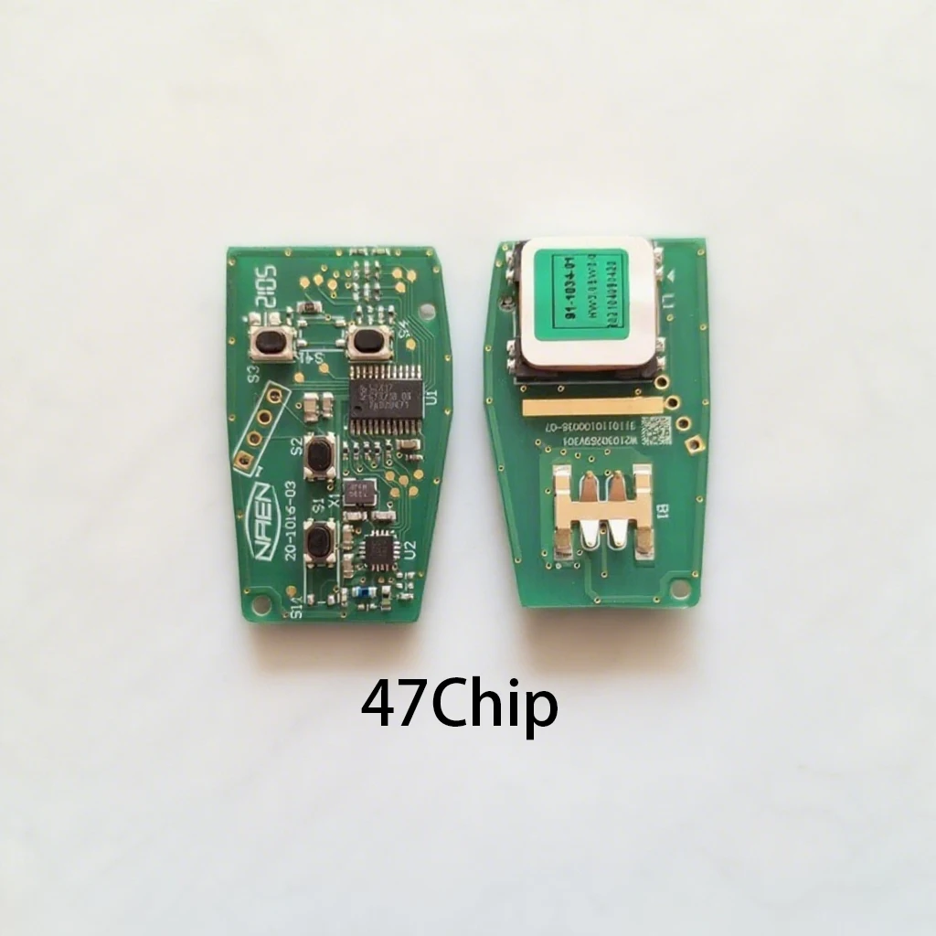BAIC EU5 X25 X65 X55 X7 D70 D60 D50용 433MHZ 오리지널 리모컨 키 (46/47 칩 포함)