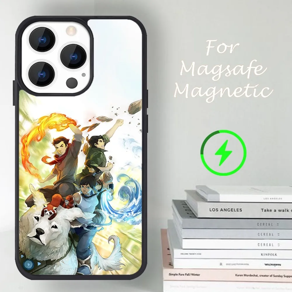 Movie A-Avatar The Legend of Korra Phone Case For iPhone 14 13 12 11 15 Pro Max Magsafe Magnetic image 2