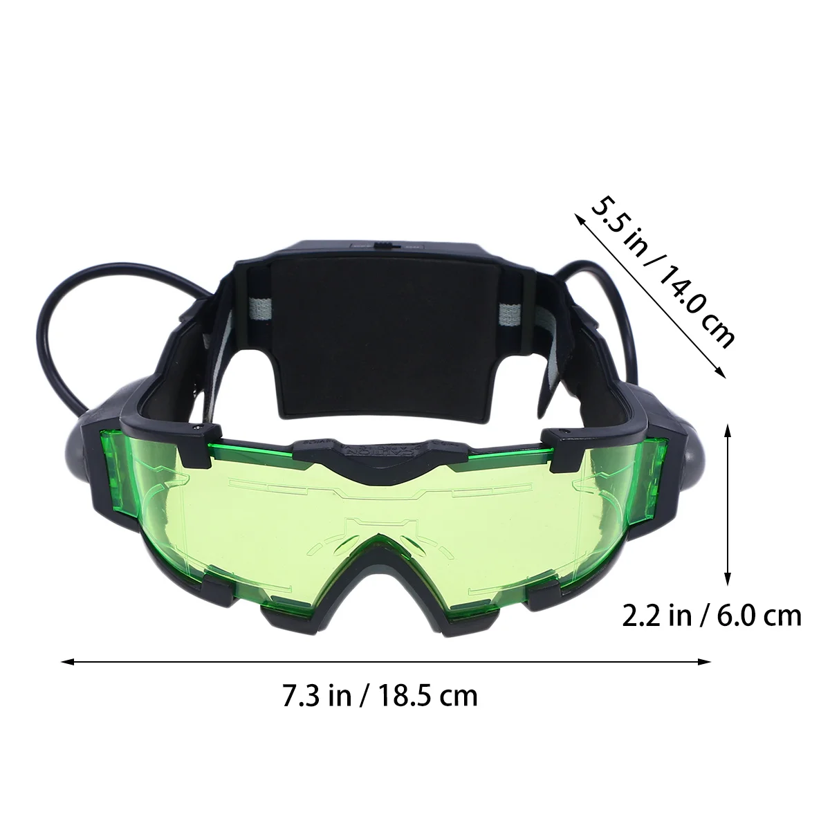 

Protective Goggles Adjustable Kids Night Goggles Safety Green Glasses for Racing Bicycling Anti-Scratch Windproof Eyewear