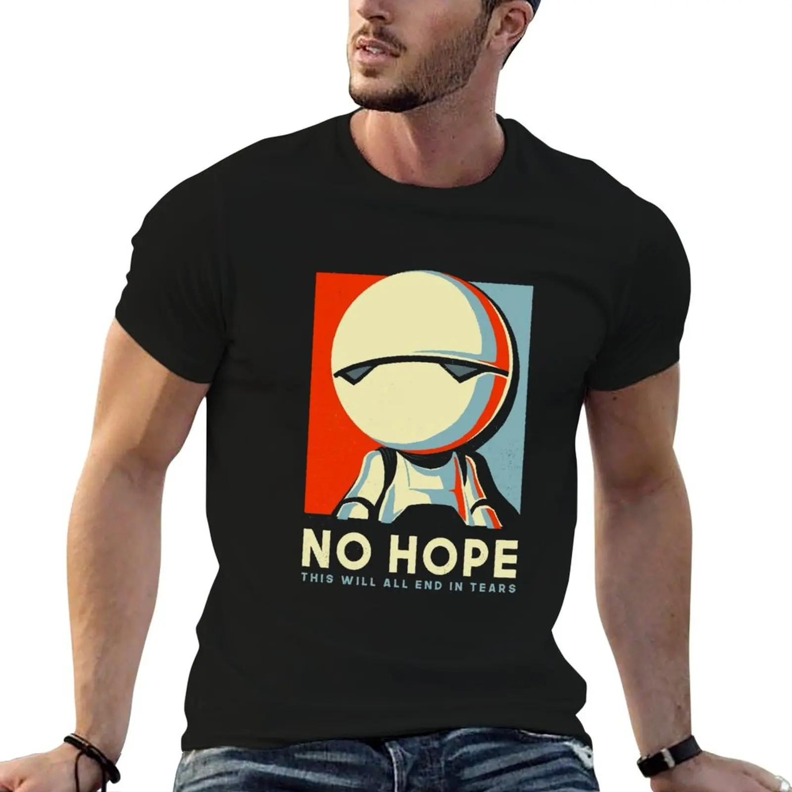 No Hope Sign - Vote Marvin T-Shirt man clothes vintage clothes Short sleeve tee mens champion t shirts