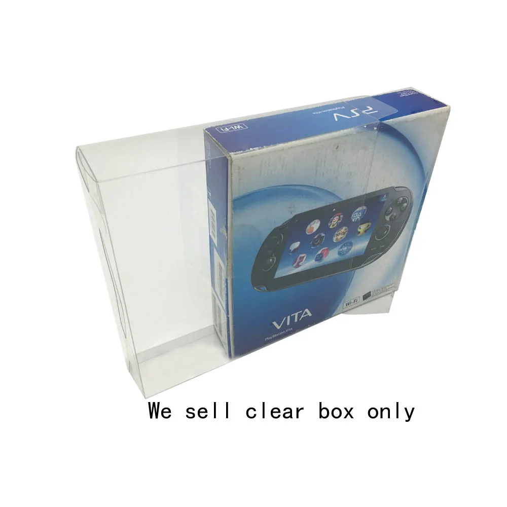 Clear PET cover For PSV1000 vita1000 US Japan version game console storage display box collect case