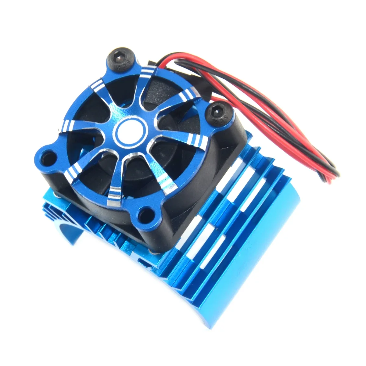 RC Car 540 550 Electric Motor Aluminum Cover Heat Sink + Cooling Fan + Protective Guard for 1/8 1/10 HSP Himoto Redcat RC Car