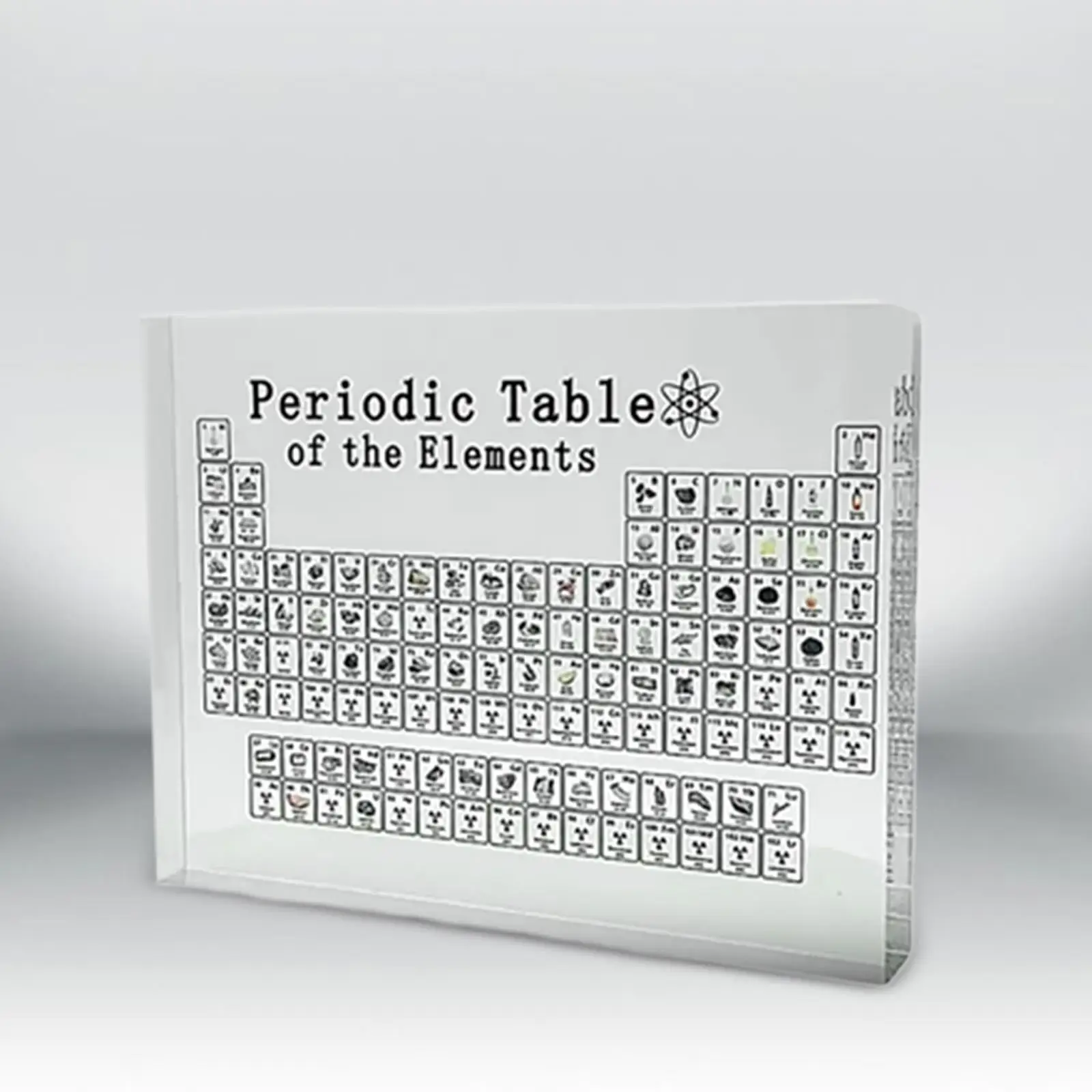 Periodic Table Display Sturdy Creative Transparent for Kids Chemists Student