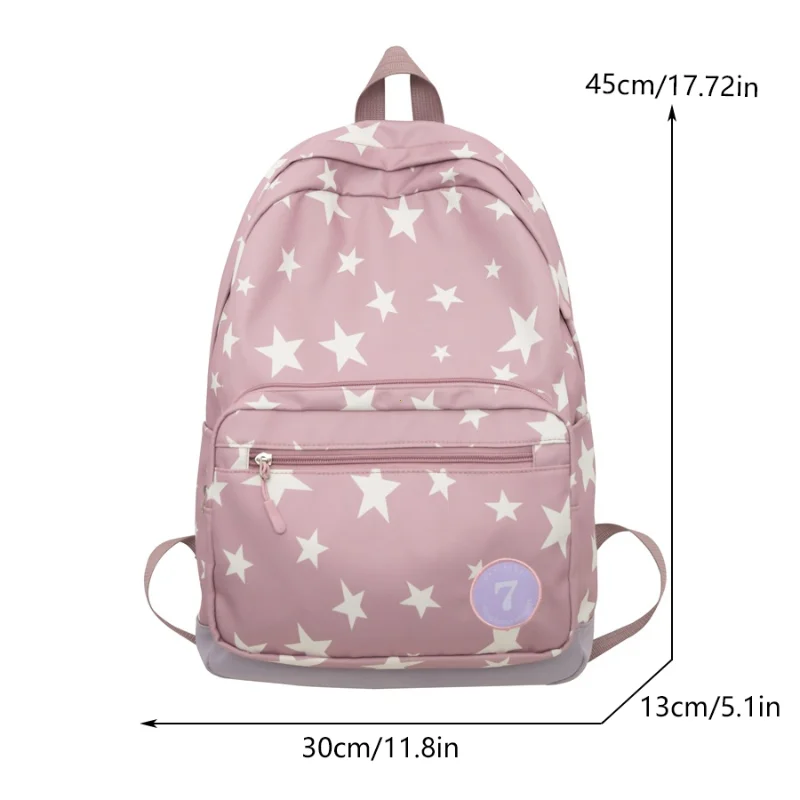 Backpack for Women Men 17 Inch Star Laptop Backpack College Bag Cute Travel Backpack Student Back To School Casual Bookbag
