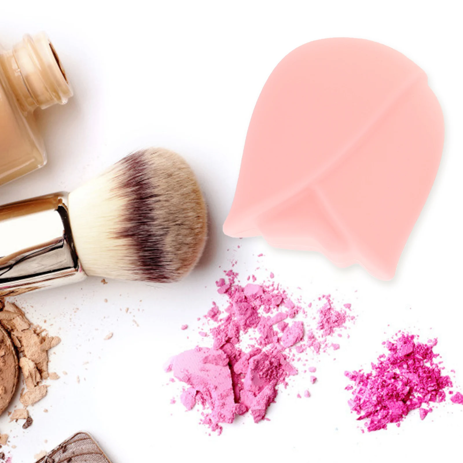 3 قطع من أغطية فرش المكياج المصنوعة من السيليكون، أغطية حماية للسفر في الهواء الطلق، حامل فرشاة مدمج يدوم طويلاً للجميع