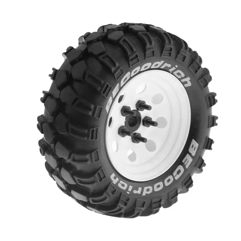 

4pcs 93mm Metal 1.9" Beadlock Wheel Rim Rubber Tire Set for 1/10 RC Crawler Car Trxs TRX4 RC4WD D90 D110 Axial SCX10