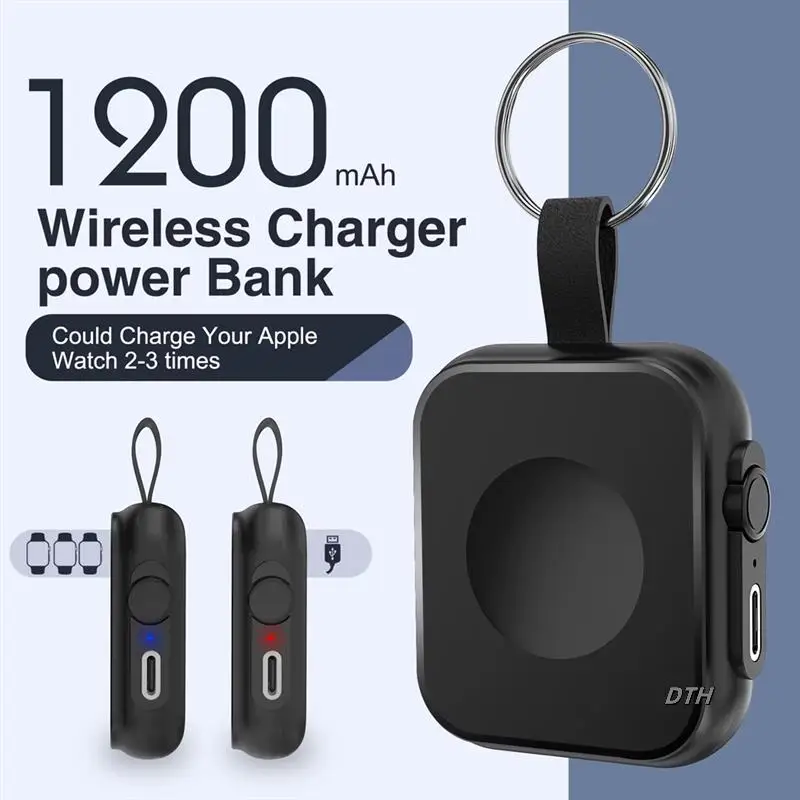 

Быстрое магнитное беспроводное зарядное устройство для часов Power Bank для часов Serise 10 9 8, адаптер для док-станции, зарядка для Iwatch Ultra 2