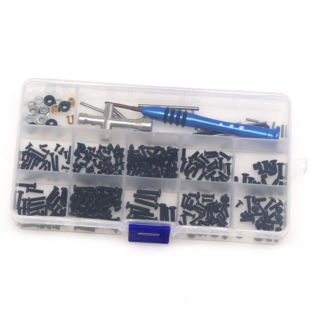 Metal Upgrade Retrofit Screw Tool Box M2 M2.5 M3 Screw Set for WLtoys 144001 A949 A959 A969 A979 K92 1/14 RC Car Accessories