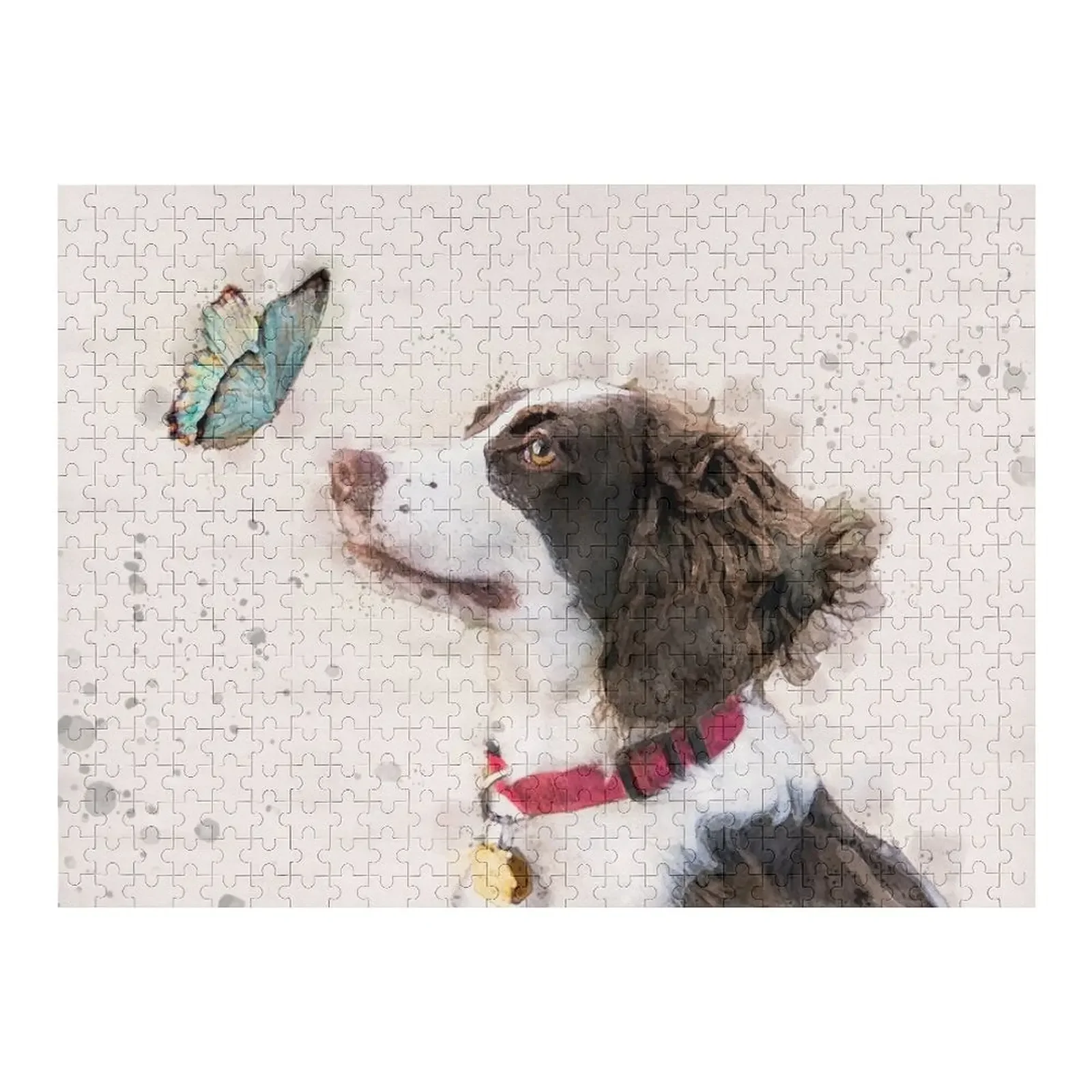 

Английский спрингер-спаниель, акварельный пазл, новые игрушки для детей, 2022, персонализированный пазл