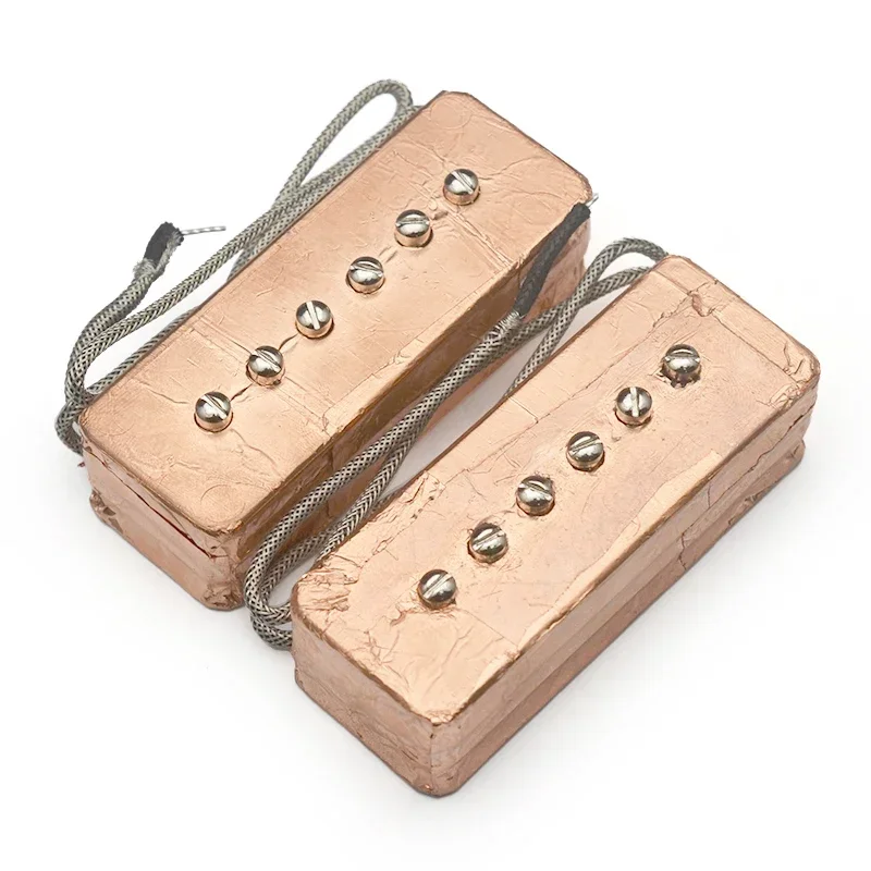 1Set Alnico 5 Magnet P90 Style Pickup Dual Coil Pickup Noiseless Humbucker 6K/9K for Elecgtric Guitar