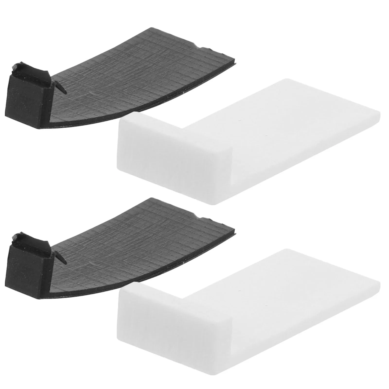 

4 Pcs Violin Bow Tip Fittings Black White Plastic Replacement Parts Accessories Stringed Instruments Violinist Gifts