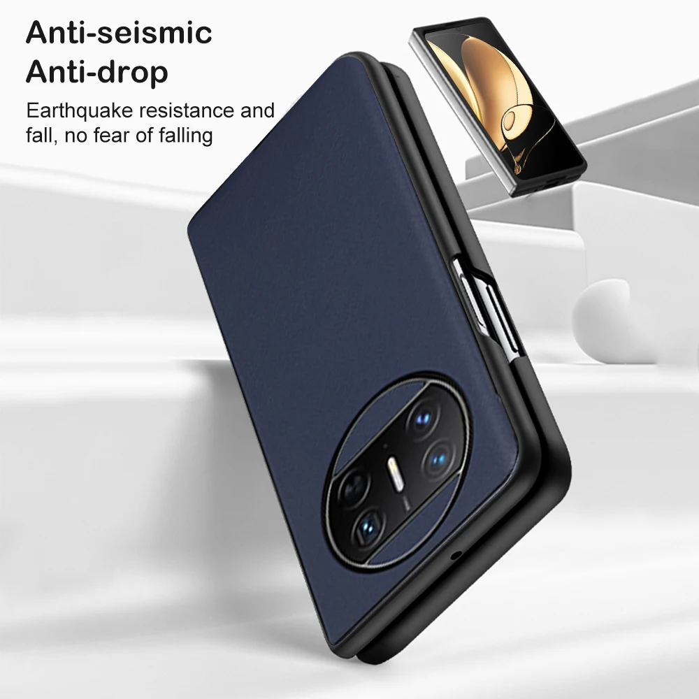 For Huawei Mate X3 Case Sheepskin Leather Silicone Cover Coque Huawey Hauwei MateX3 X 3 3X 4G Camera Protection Anti-fall Bumper
