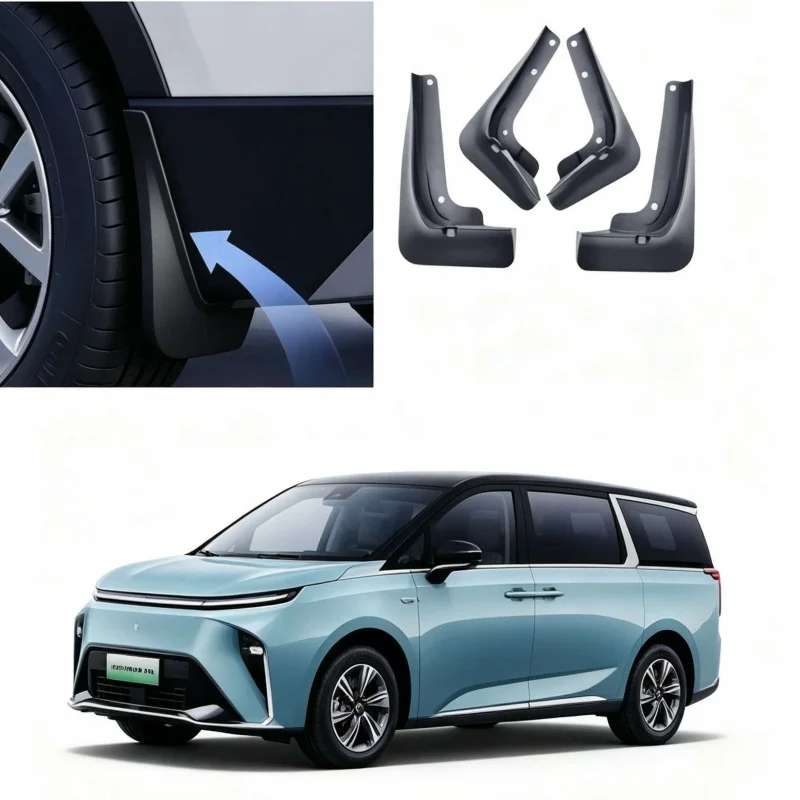 2022-2026 For LDV Maxus Mifa 9 MG M9 EV 4PCS ABS Mudguards Front Rear Splash Guards Car Accessories Not Fit PHEV Hybrid